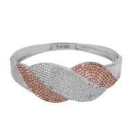 خرید دستبند نقره زنانه نگین دار مدل لیانا