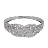 خرید دستبند نقره زنانه نگین دار مدل لیانا