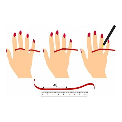 تعیین سایز انگشتر نقره زنانه